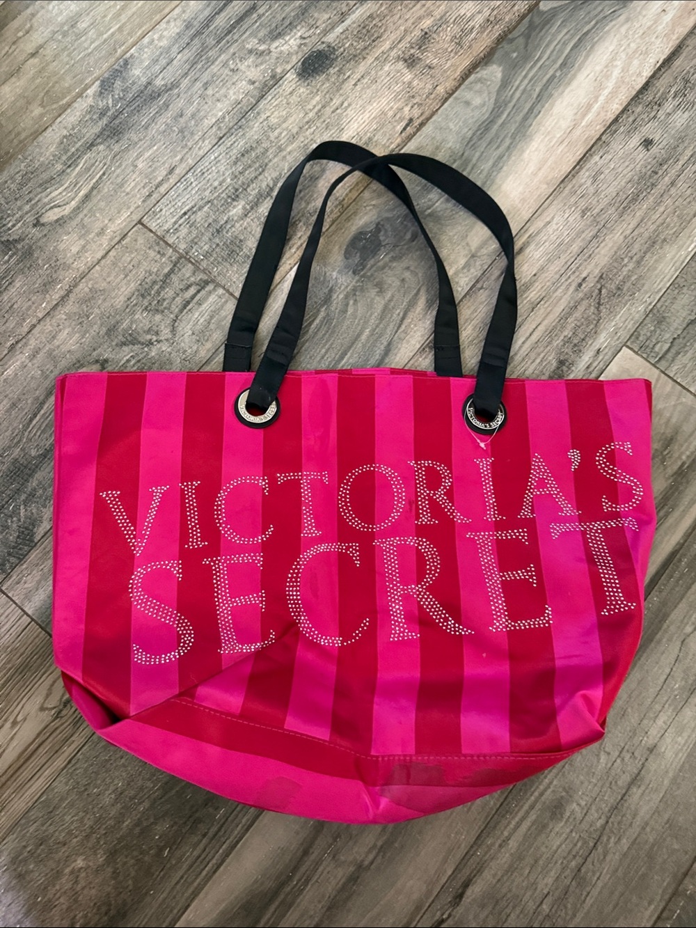 Victoria's Secret Striped Tote Bag